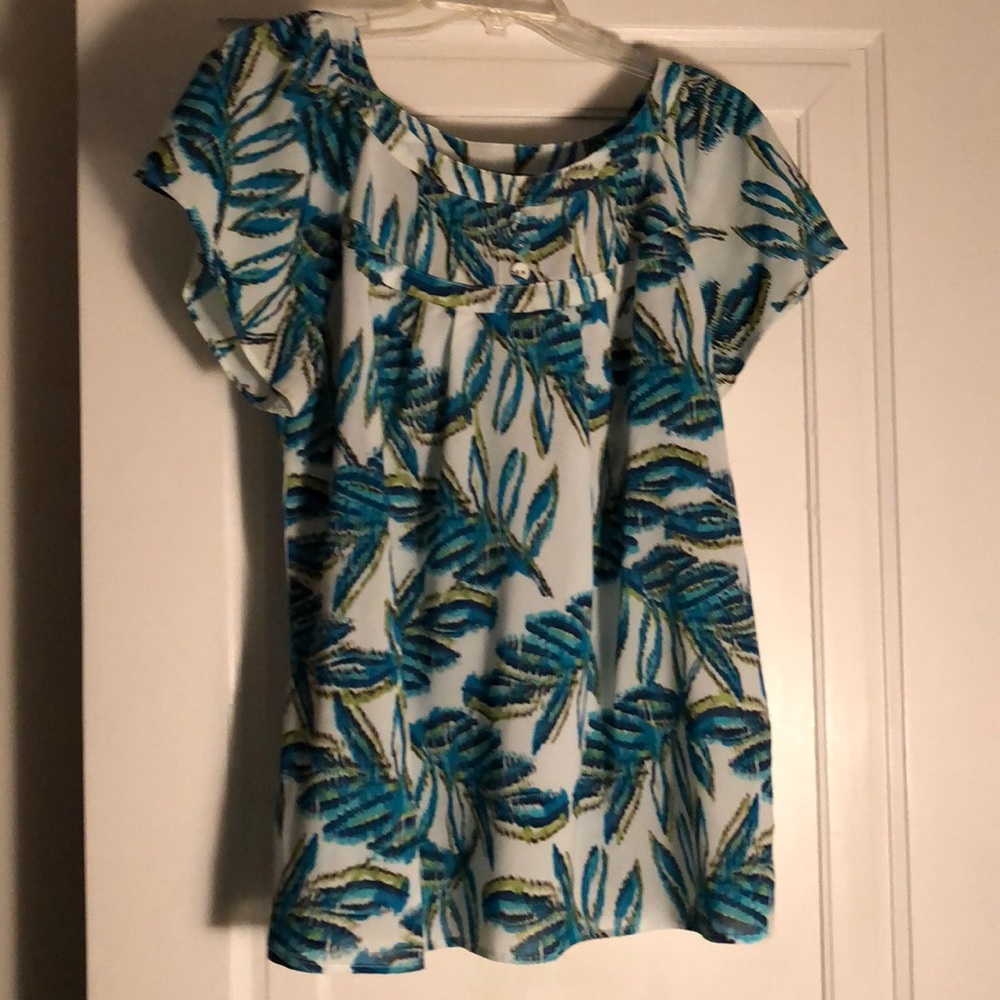 NWOT Silk short sleeved top